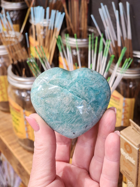 Amazonite Heart