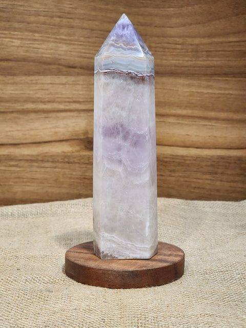 Amethyst & Crazy Lace Agate Tower "Viv"