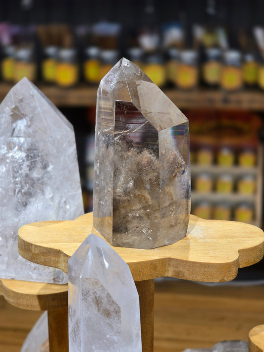 Smokey Quartz Tower With Inclusion