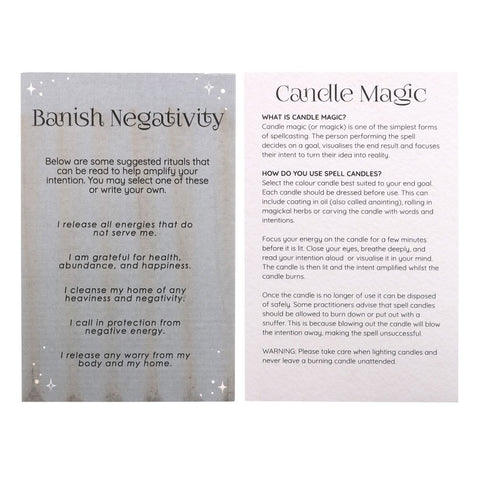 Banish Negativity Spell Candles