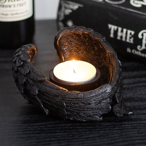Raven Wing Tea light holder