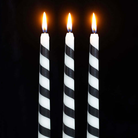 Cursed Candy Cane Taper Candles