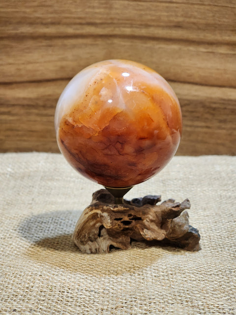 Carnelian Sphere "Oak"