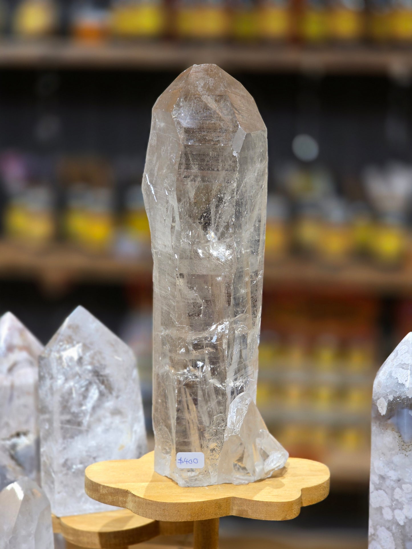 Natural citrine standing point