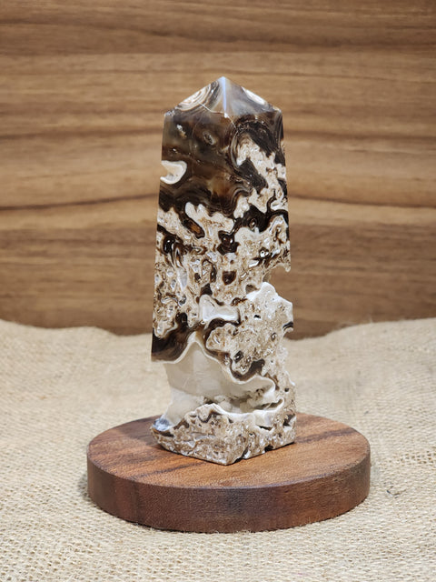 Chocolate Calcite Tower "Kia"