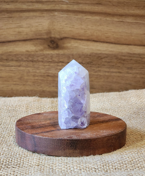 Amethyst & Agate Drusy Point "Evan"