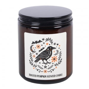 Frightful Folk Raven Toasted Pumpkin Scented Candle