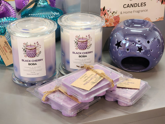Boho Boba Candle - Black Cherry Boba 🍒