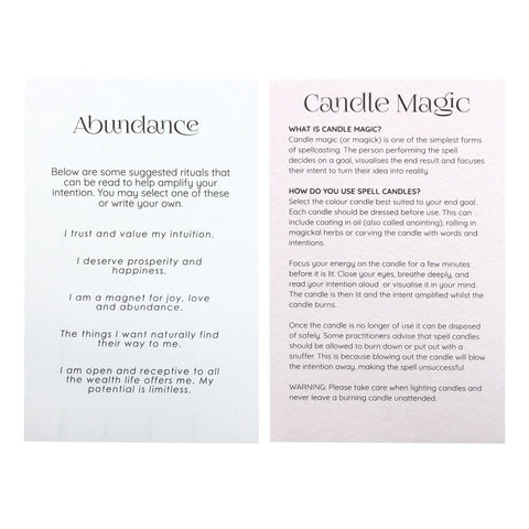 Abundance Spell Candles