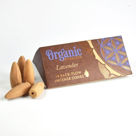 Organic Goodness Lavender Backflow Cones