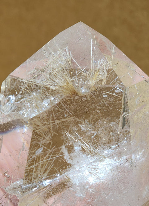 Gold Rutile Quartz Tower "Hakeem"