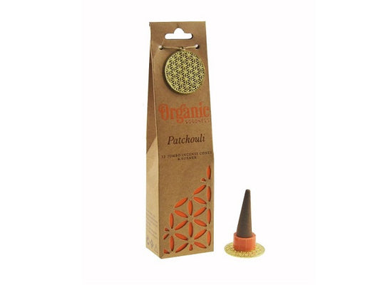 Organic Goodness Patchouli Incense Cones with Holder